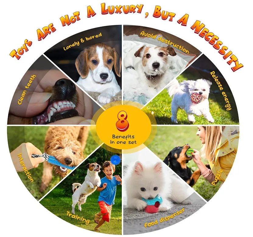 20 Pack Puppies Teething Chew Toys