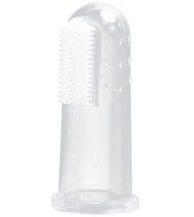 2Pcs Pet finger transparent tooth brush, For dog cat Tongue Cleaning Brush AZ1751