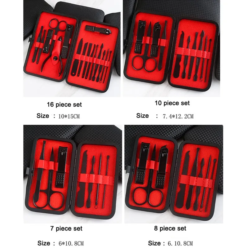 7/10/12/16/18 PCS Scissors Nail Clippers Set