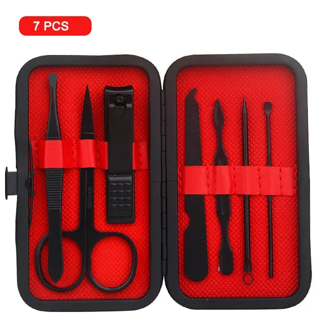 7/10/12/16/18 PCS Scissors Nail Clippers Set