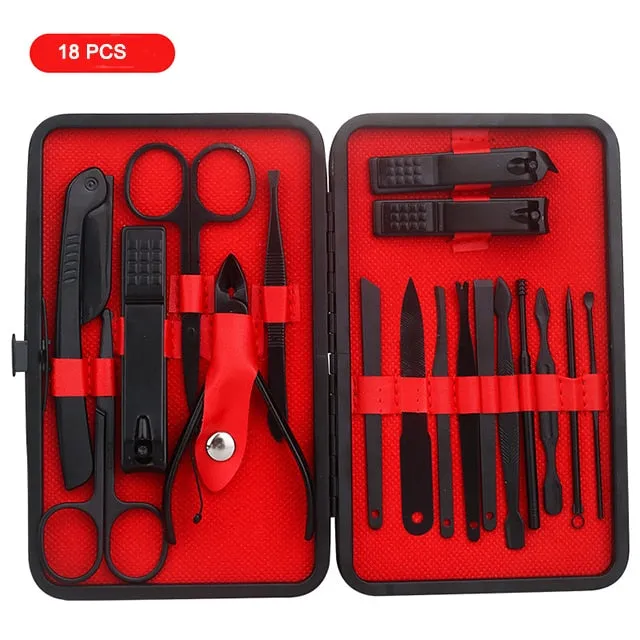 7/10/12/16/18 PCS Scissors Nail Clippers Set