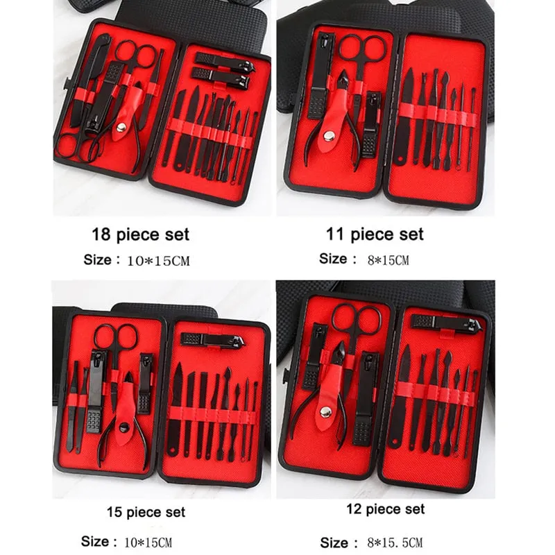 7/10/12/16/18 PCS Scissors Nail Clippers Set