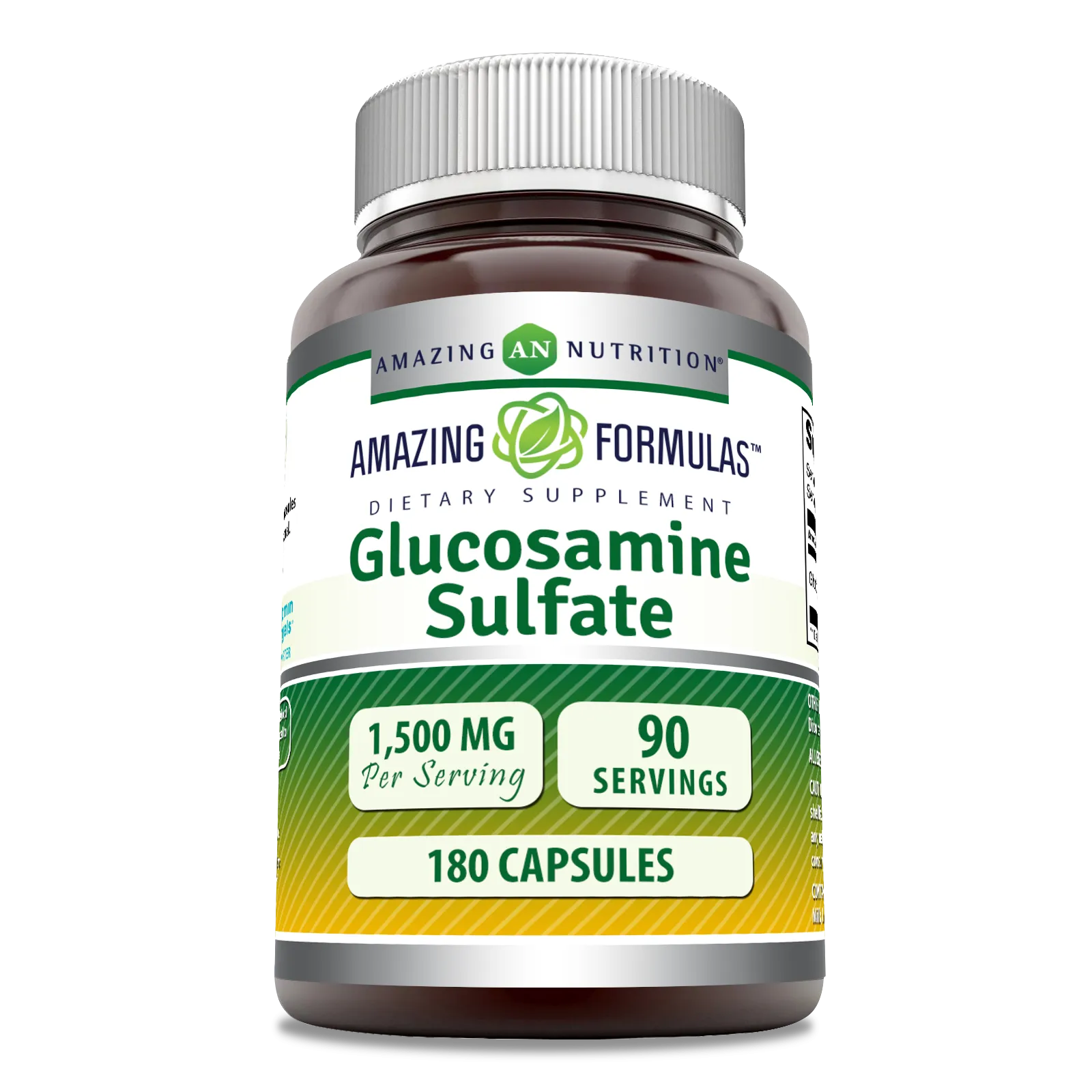Amazing Formulas Glucosamine Sulfate |  1500 Mg Per Serving | 180 Capsules