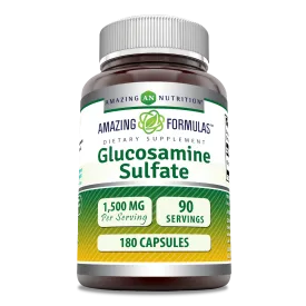 Amazing Formulas Glucosamine Sulfate |  1500 Mg Per Serving | 180 Capsules