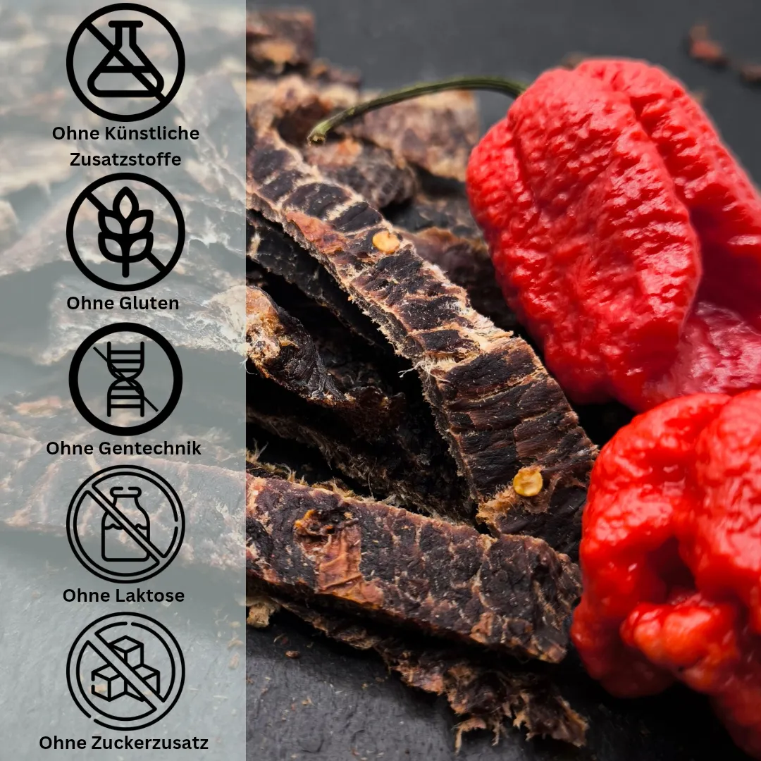 Beef Jerky Sticks - Chili Carolina Reaper