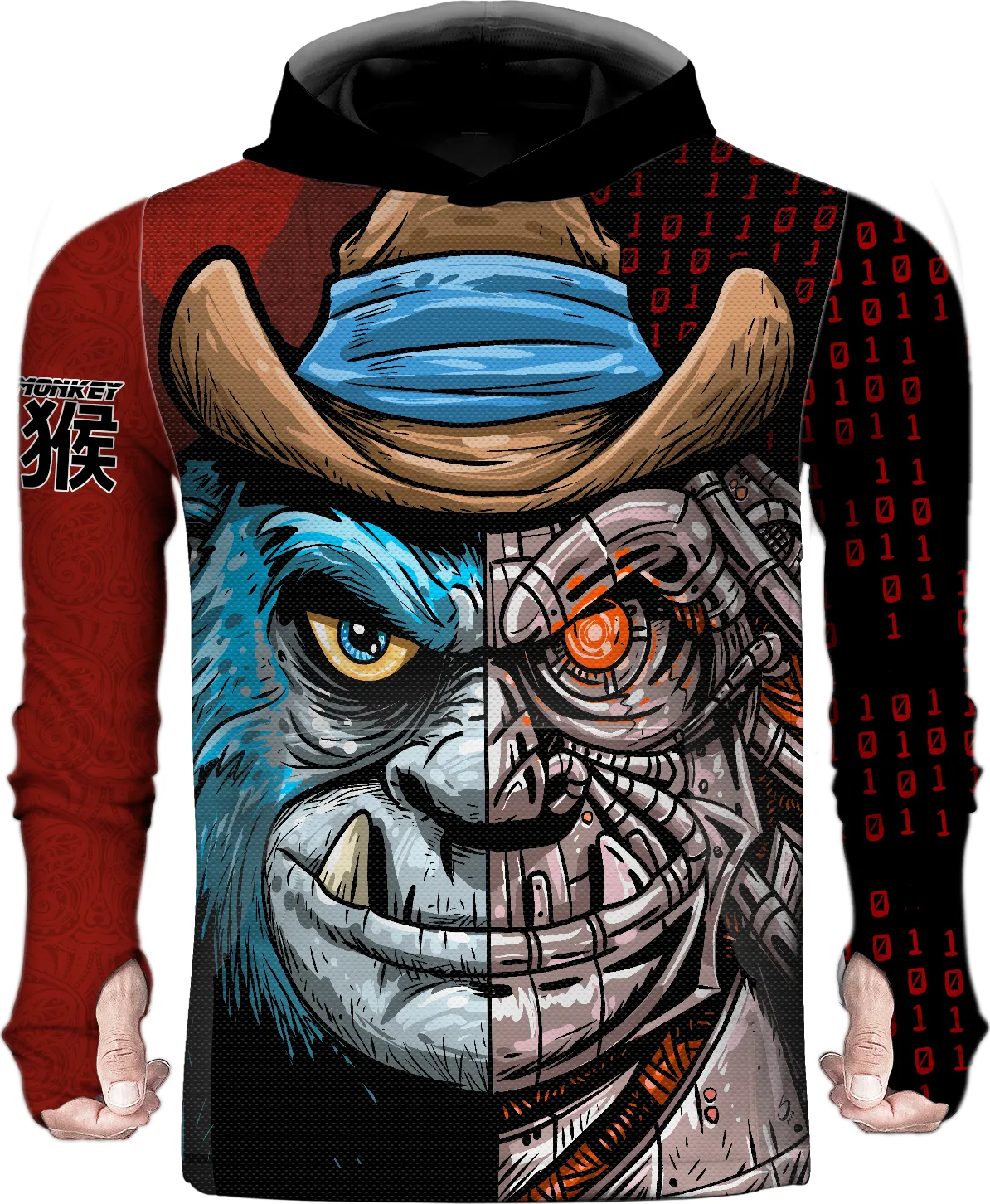 Blue Monkey TX Red Sun Hoodie