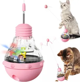 Cat Toy,Interactive Cat Toys for Indoor Cats,Cat Food Dispenser,Cat Treat Puzzle,Cat Puzzles for Indoor Cats,Hands for Cats,Cat Treat Dispenser Toy,Best Cat Toys for Bored Cats, pink