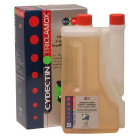 Cydectin TriclaMox 5 mg/ml   200 mg/ml Pour-On Solution for Cattle