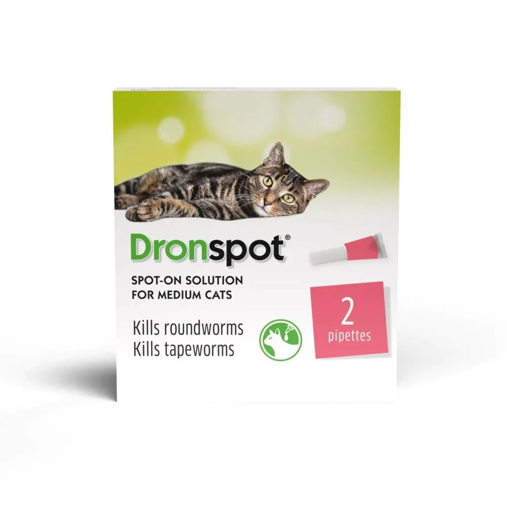 Dronspot Spot On Wormer for Medium Cats