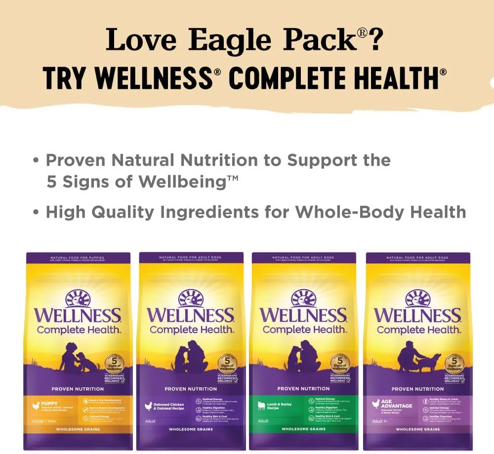 Eagle Pack Natural Dry Reduced Fat Dog Food, Pork & Chicken, 30-Pound Bag