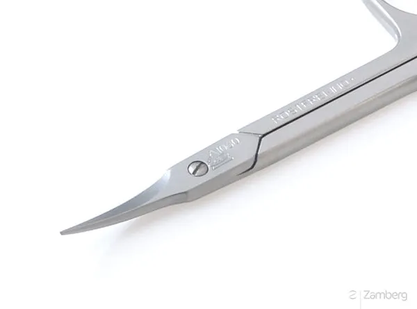 German INOX Tower Point Cuticle Scissors, Cuticle Remover by Erbe