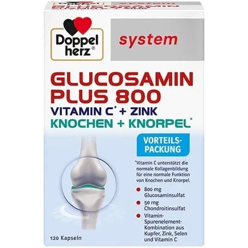 Glucosamine Plus 800, vitamin C, zinc, copper, selenium, glucosamine, chondroitin sulfate