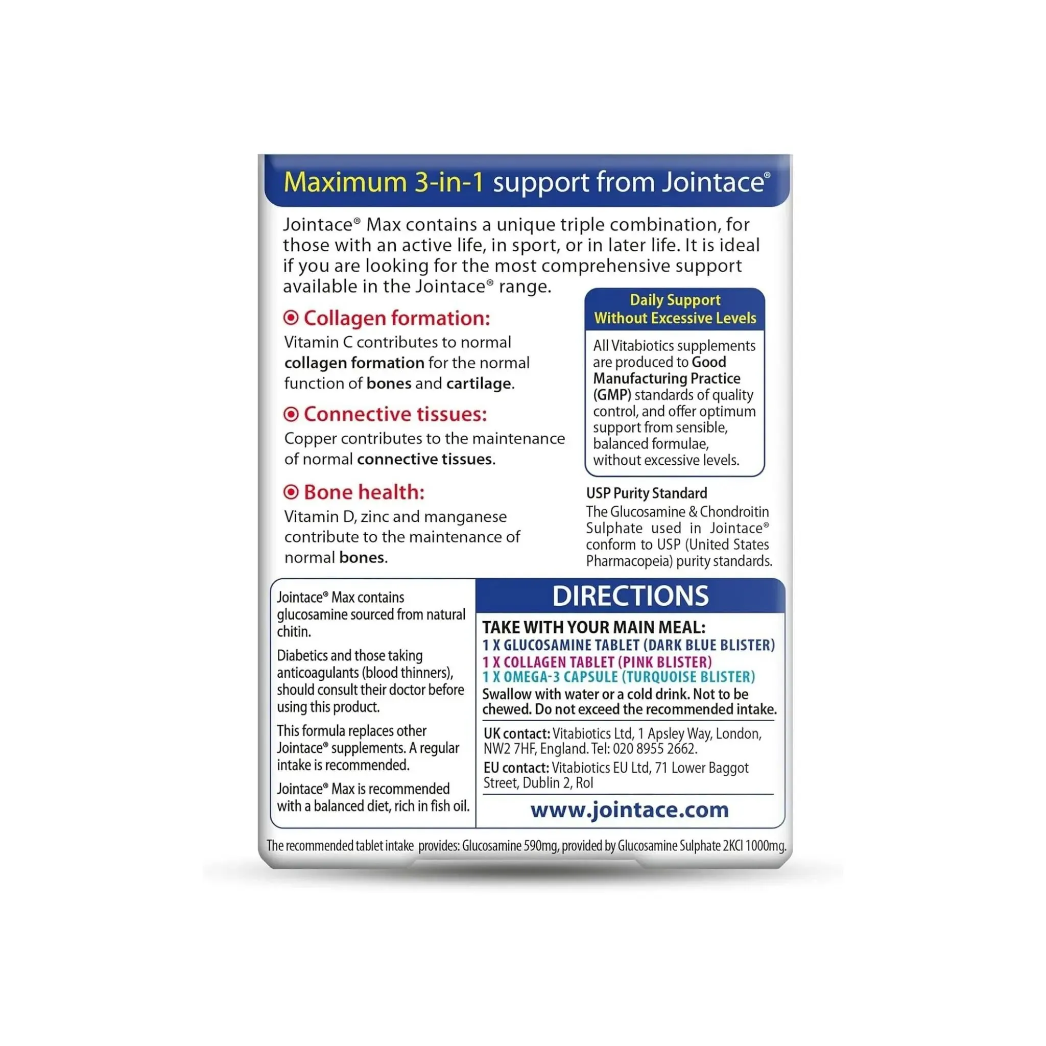 Jointace Vitabiotics Max, 84 Count (Pack of 1)