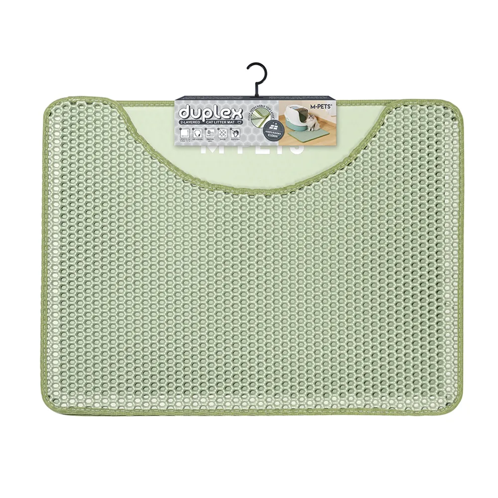M-PETS Duplex Green Cat Litter Mat
