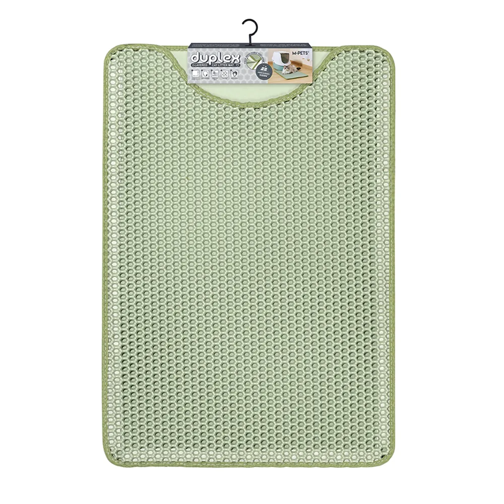 M-PETS Duplex Green Cat Litter Mat
