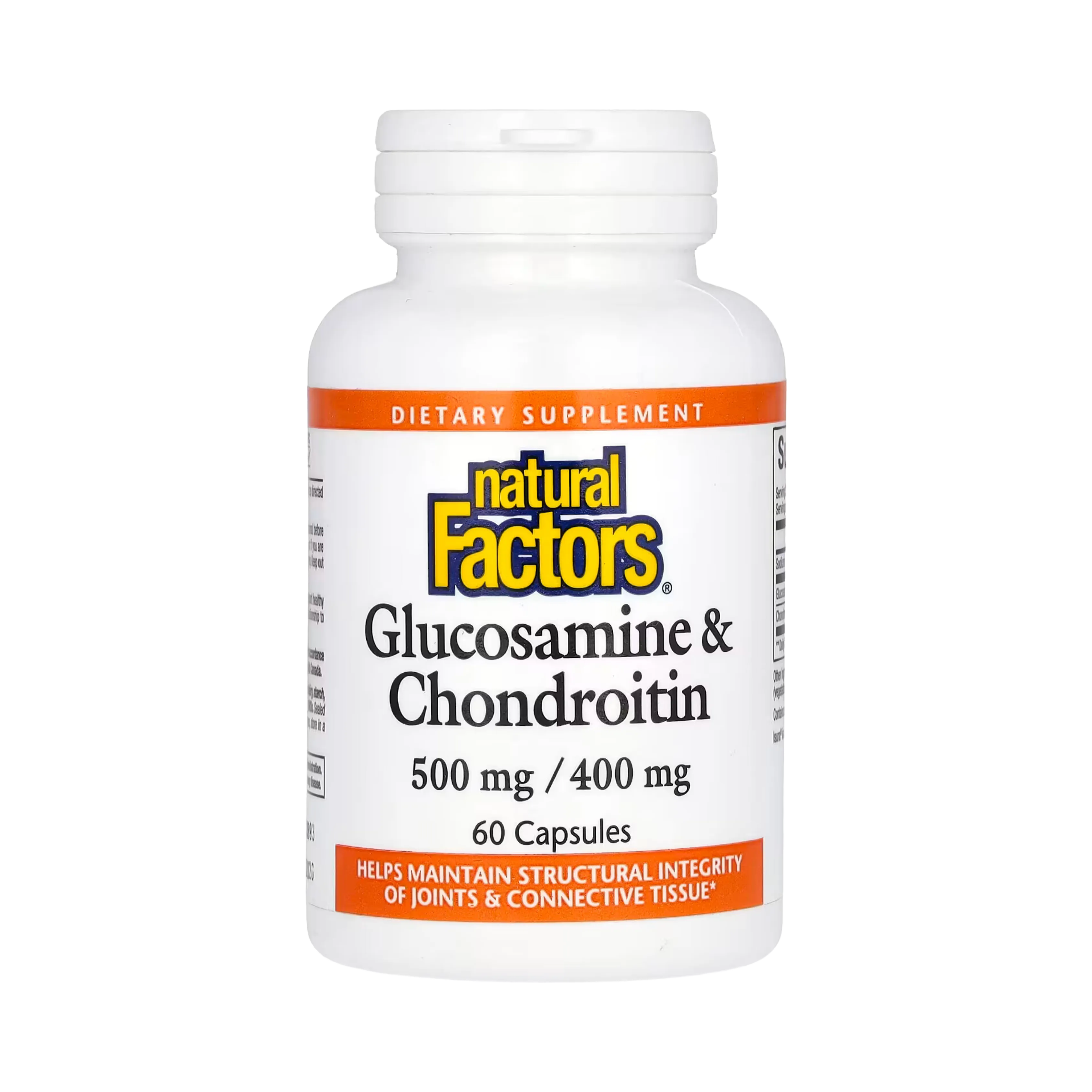 Natural Factors, Glucosamine & Chondroitin, 60 Capsules