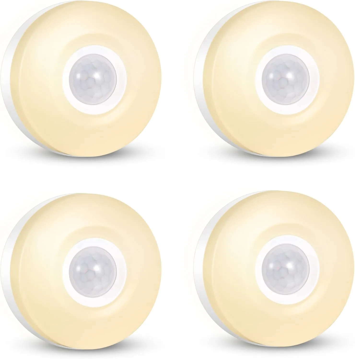 Night Light, Plug in LED Nightlight, 200Lumens Bright Plug-in Motion Sensor Light Indoor, Energy Efficient, Soft Warm Lighting for Home(Warm White 4Pack)