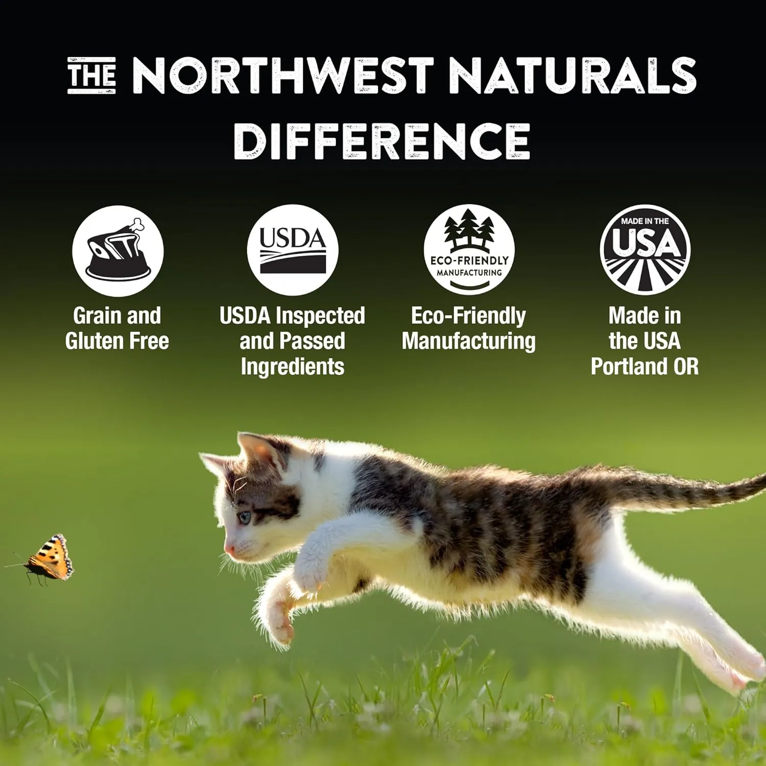 Northwest Naturals Freeze-Dried Duck Cat & Kitten Food, Grain-Free, Bite-Sized Nibbles. Healthy, Limited, Human-Grade Ingredients, Complete & Balanced, All-Natural, High-Protein Diet, USA Made, 11 oz