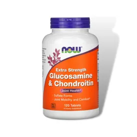 NOW Glucosamine & Chondroitin Extra Strength (120 Tabs) EXP Jan 2028
