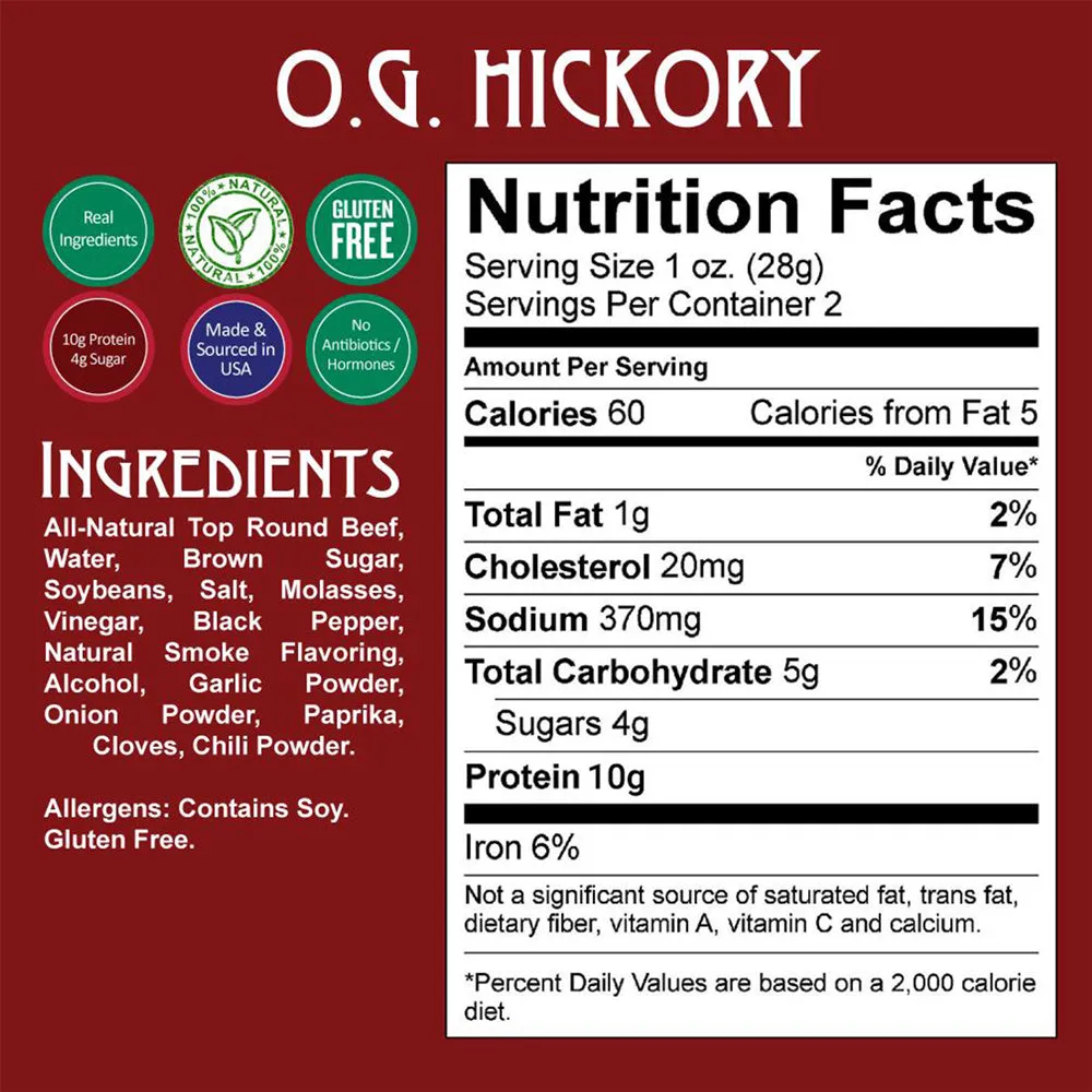 O.G. Hickory Beef Jerky