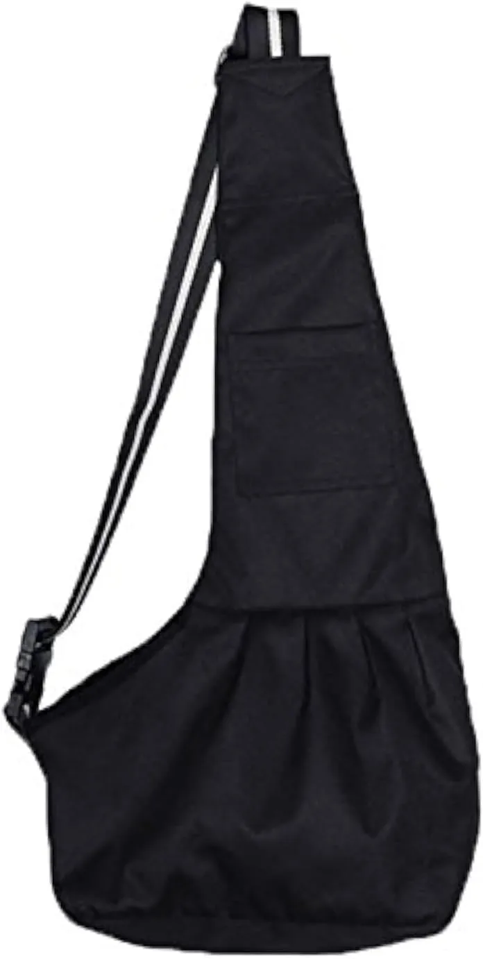 Pet Dog Puppy Cat Carrier Bag Oxford Cloth Sling Dog Doggy Cat Carrier Single Shoulder Bag-Small,Black