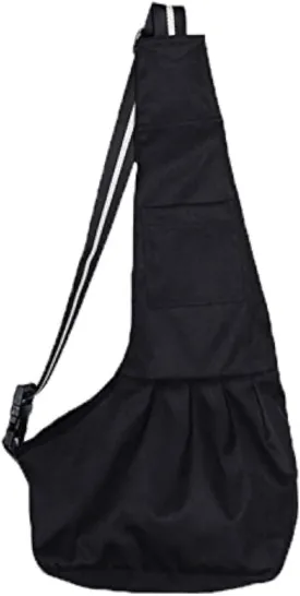 Pet Dog Puppy Cat Carrier Bag Oxford Cloth Sling Dog Doggy Cat Carrier Single Shoulder Bag-Small,Black