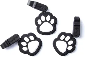 Pet ID Tag, 3 Pack Easy Change Connector for Personalized ID Tag, EZ Clip, No Metal and Silent, One Size Fits All Dogs and Cats, No Tools Needed (Black/Gray)