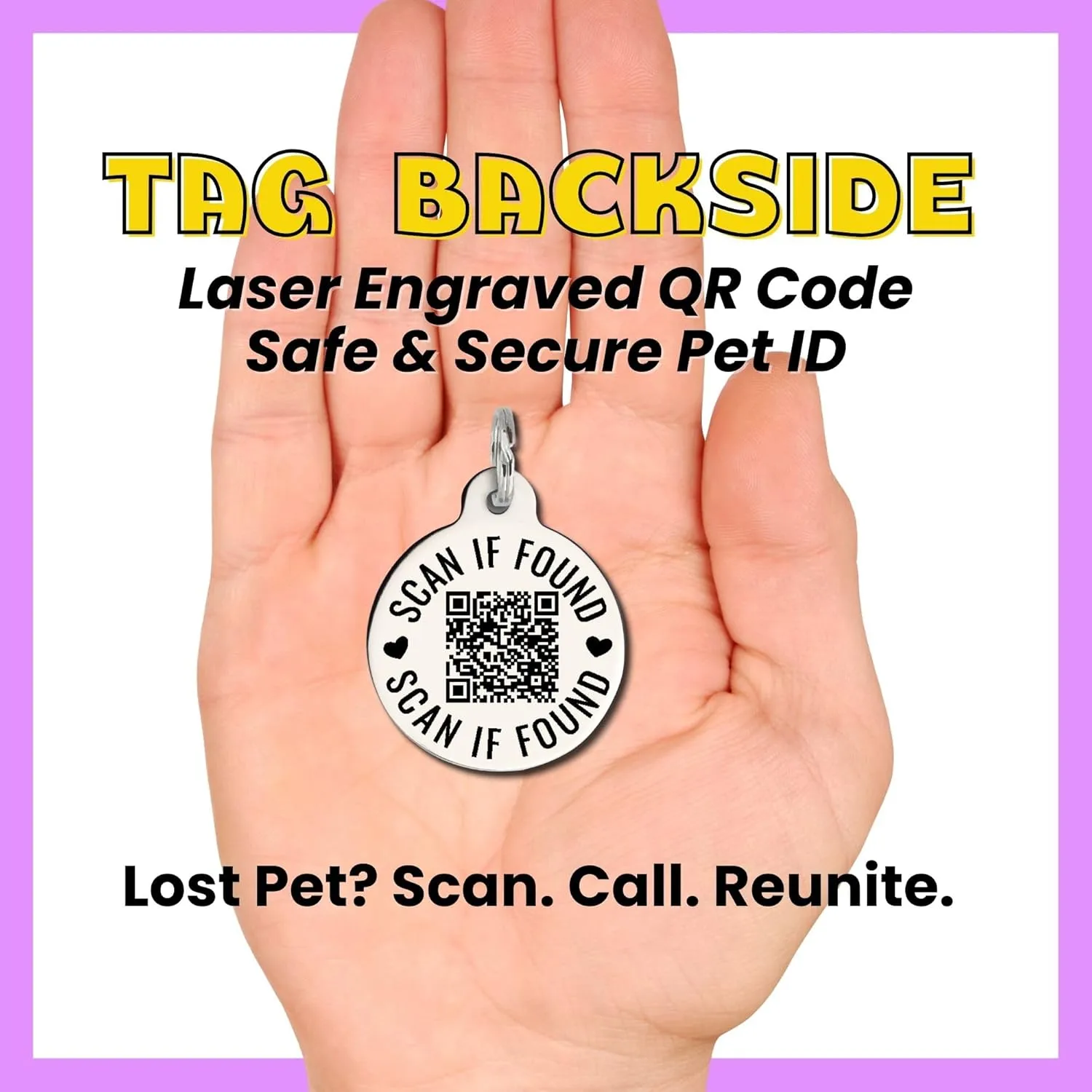 Pet ID Tag - Resident Crackhead - Unique Dog Tags with QR Code Engraved On Backside and Personalized Online Pet Profile (Resident Crackhead, Large (1.25 inch))