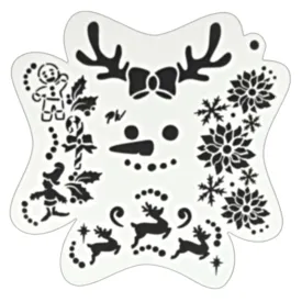 PK | FRISBEE Face Painting Stencil |  NEW Mylar - Winter Fun  -  C7