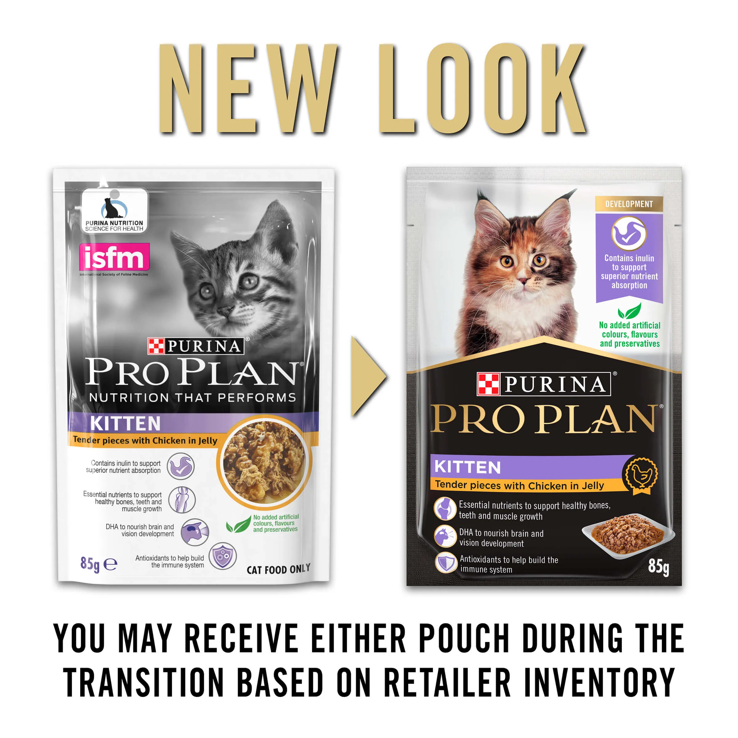 Pro Plan Kitten Chicken Jelly Pouch Wet Cat Food 85g