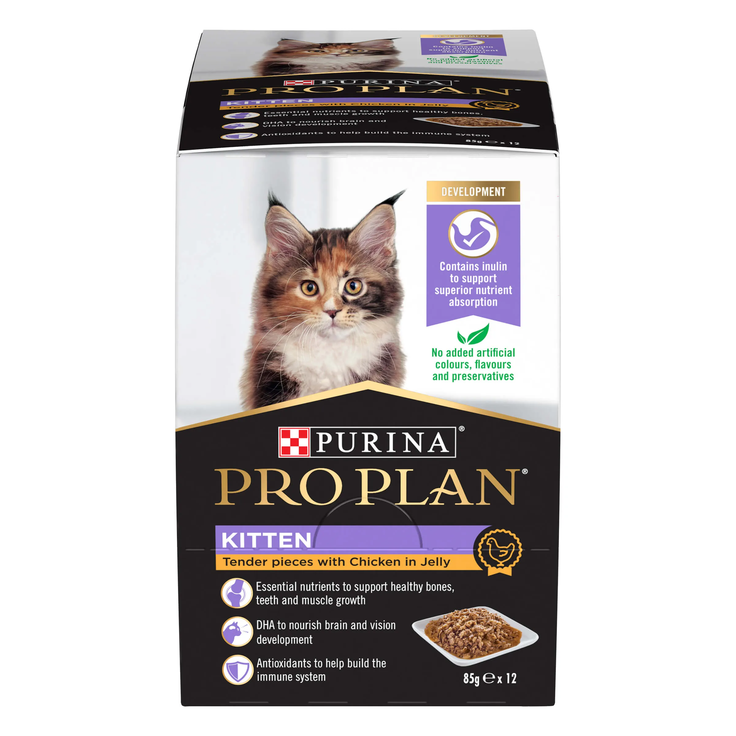 Pro Plan Kitten Chicken Jelly Pouch Wet Cat Food 85g