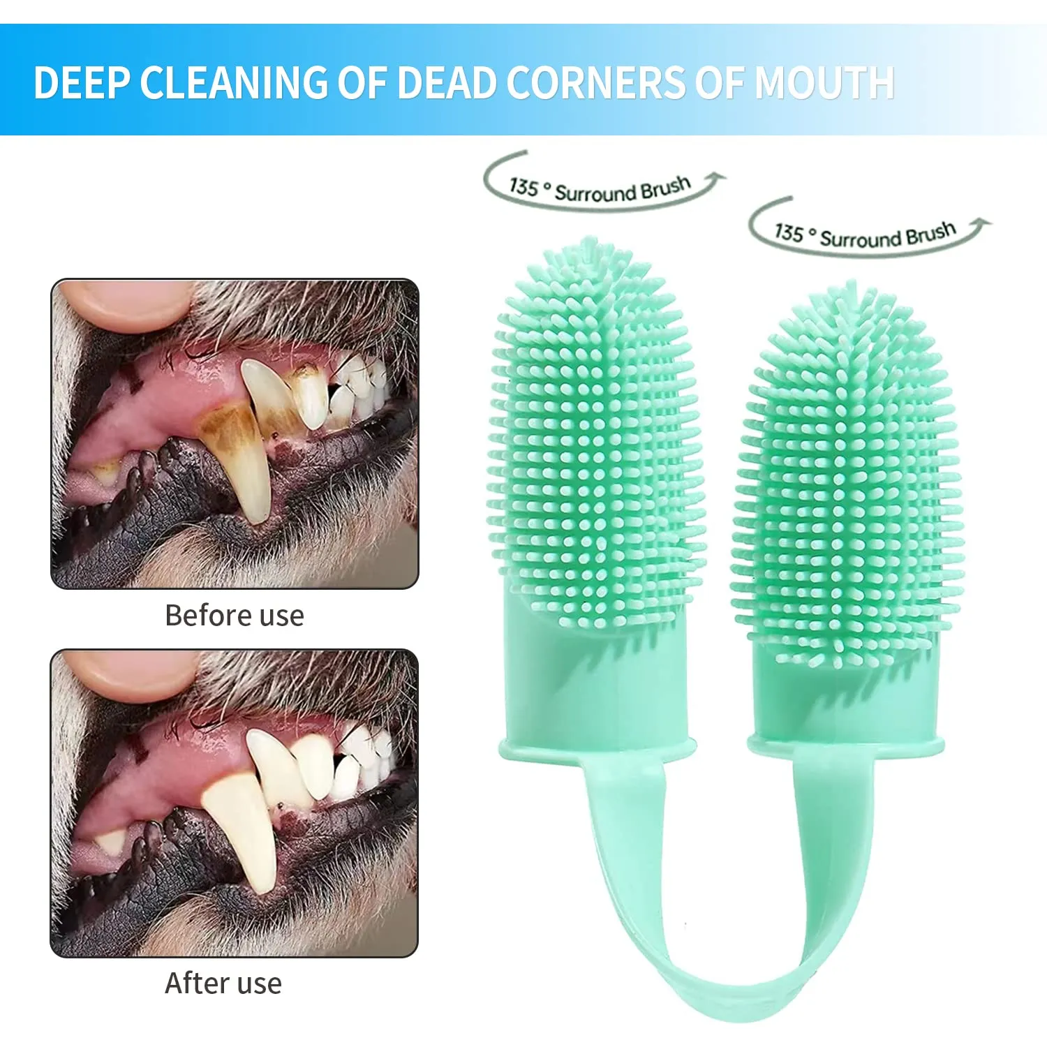 Soft Silicone Cat/Dog Toothbrush