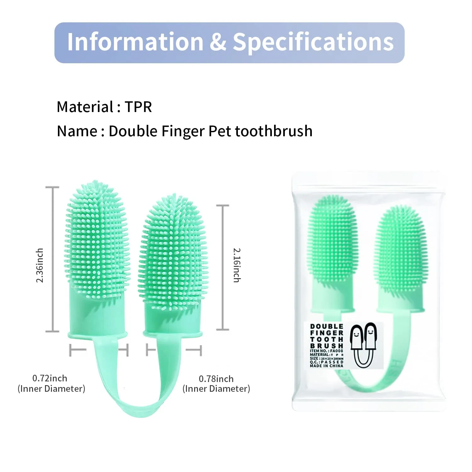 Soft Silicone Cat/Dog Toothbrush