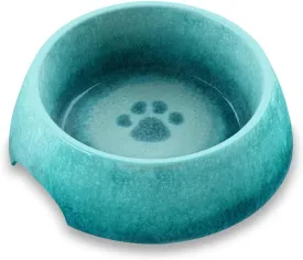 TarHong Paw Print Reactive Pet Bowl for Food and Water, Pure Melamine, Shatterproof, Small, 1 Cup
