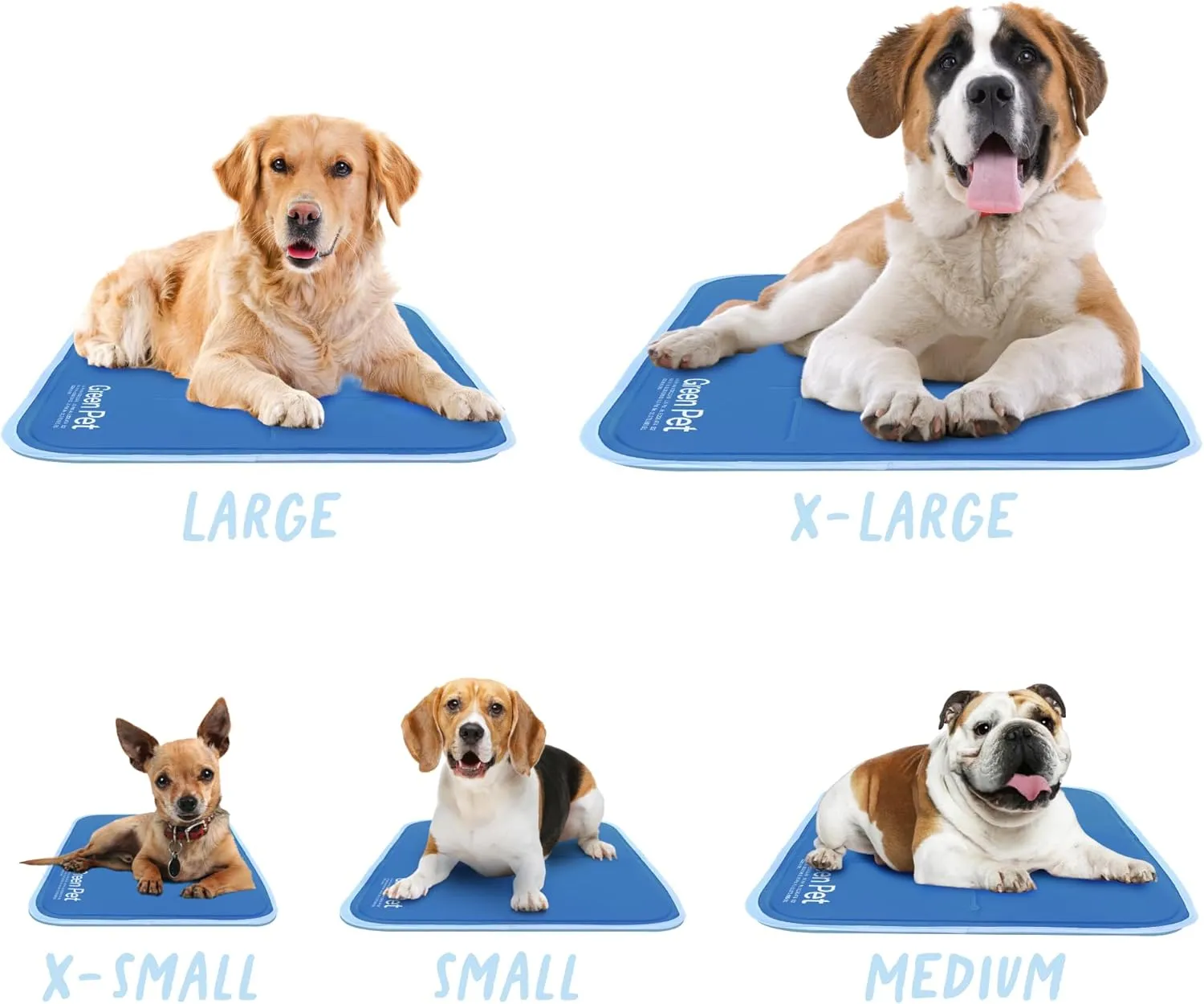 The Green Pet Shop Cool Pet Pad - Large, Disneys Mickey & Minnie Mouse - Self-Cooling, Pressure Activated Mat for Dogs & Cats from 0-8 lbs - Non-Toxic Gel, No Water Needed