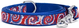 The Worthy Dog Kaleidoscope Lead Collar - Durable, Stylish Adjustable Lead Collars for Dog and Cats Large