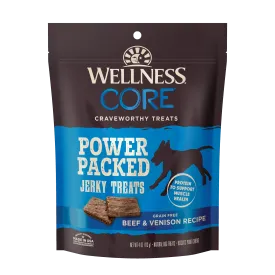 Wellness Core Power Packed Jerky Treats Beef & Venison Recipe 4oz
